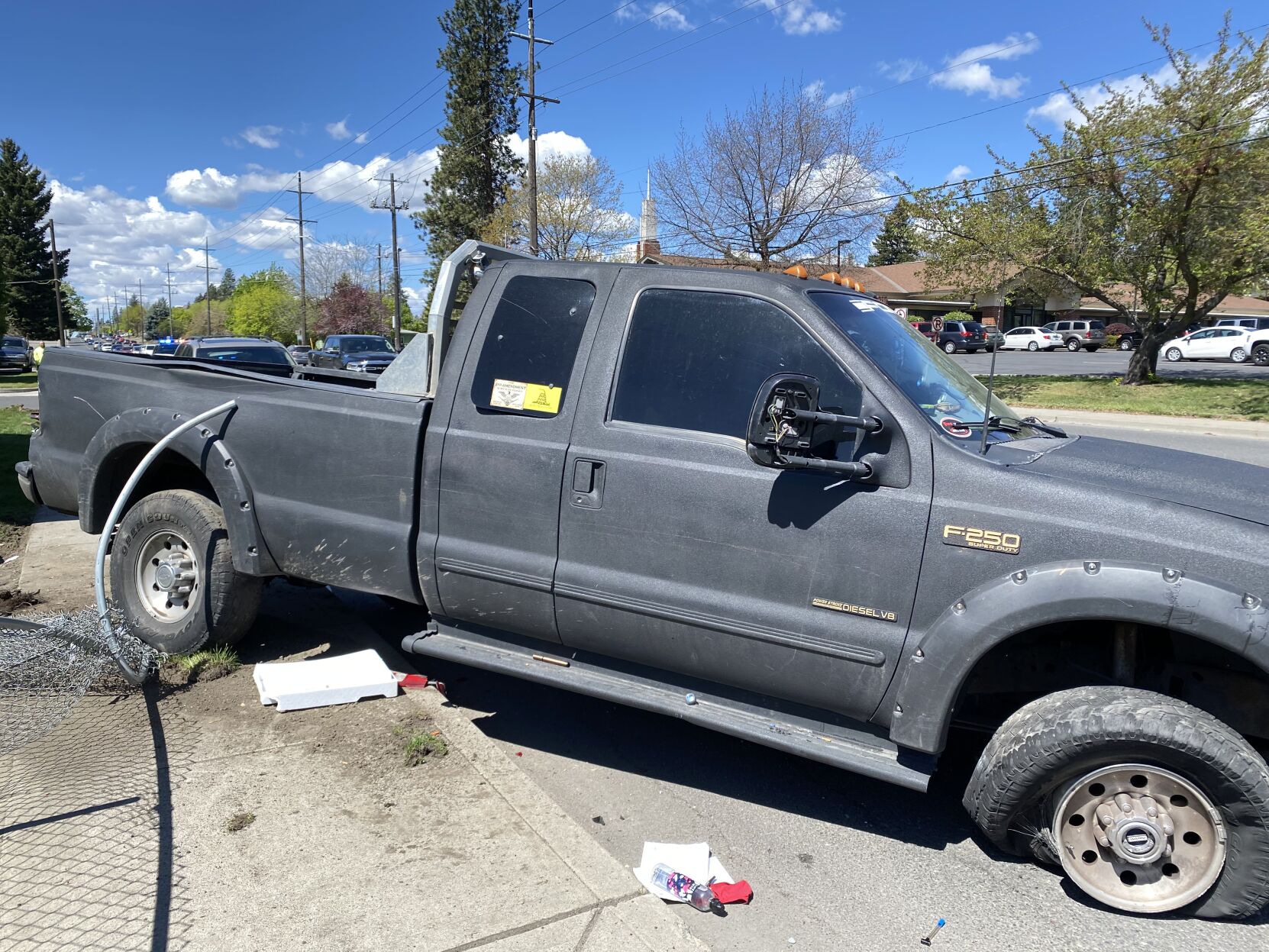 truck in house